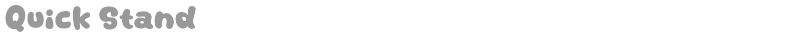 Quick Stand font preview